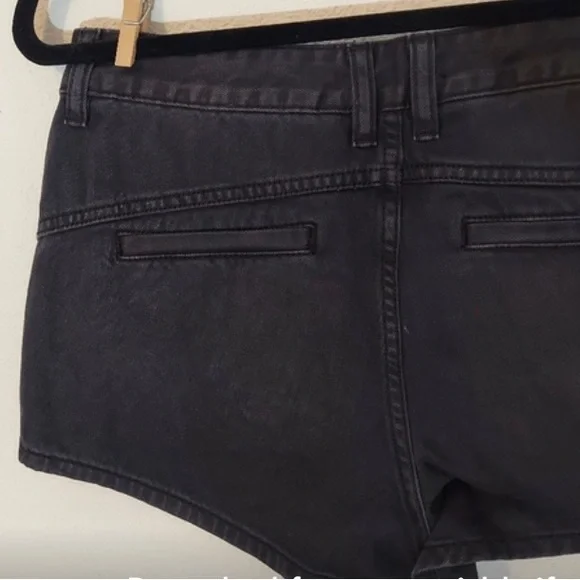 Free People High Waist Denim Black Shorts NWT - Picture 4 of 8